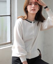 ジュエルカシミヤミックスニット カーディガン