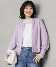 ジュエルカシミヤミックスニット カーディガン