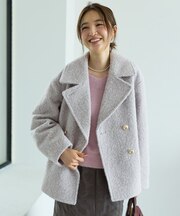 ブークレーシャギーラメ ショートコート