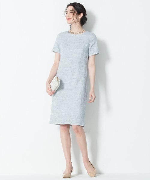 マガジン掲載】Brilliant tweed dress ワンピース｜ニジュウサンクの 