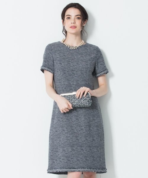マガジン掲載】Brilliant tweed dress ワンピース｜ニジュウサンクの 
