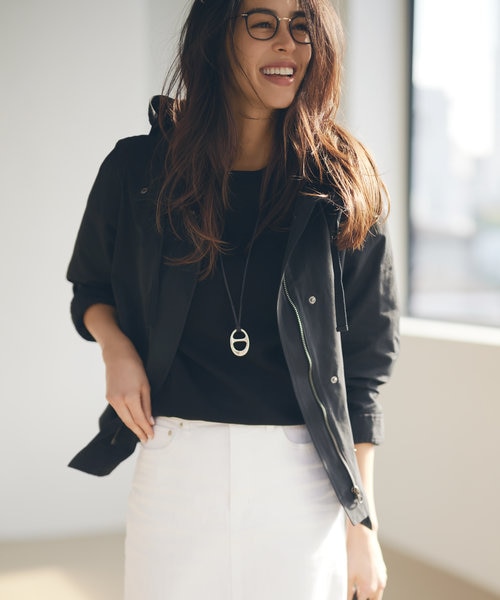 【23区】【中村アンさん着用】ライトタッサー フーデットジャケット 中村アンさん着用】ライトタッサー フーデットジャケット(番号2D34