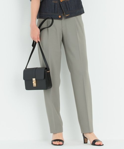 【新品未使用】23区 ２ＷＡＹストレッチギャバ ストレート パンツ 40 洗える】2WAYストレッチギャバ ストレート パンツ｜ニジュウ