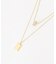 ゴールドモチーフ コンビ ネックレス
