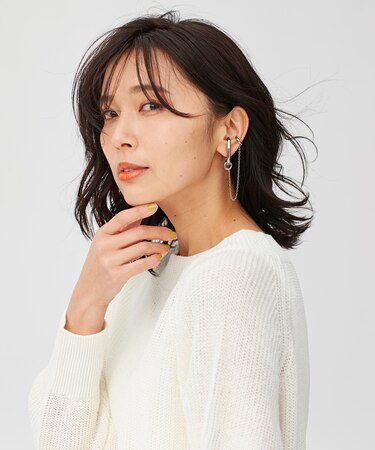 2WAY チェーン イヤカフ