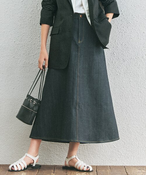 23区DENIM フレア デニム スカート｜ニジュウサンクの通販
