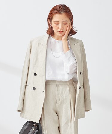 【WEB/一部店舗限定】LIBECO THICK ダブル前 ジャケット