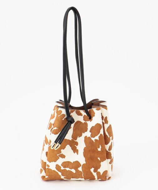 【CLASSY.12月号掲載】カウヘアー ミニ巾着 バッグ