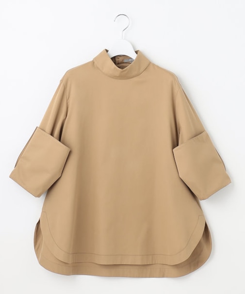 【23区 lab.】ハイカウントコットン ロールアップカフス シャツ