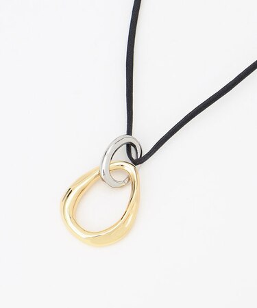 【CLASSY.1月号掲載】コンビカラーリング ネックレス