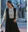 【CLASSY.6月号掲載】リネンレーヨンストレッチ  ロング ジレ