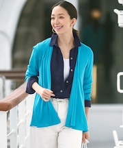 【新色追加/UVケア/接触冷感】マルチ機能 シアー ショート カーディガン