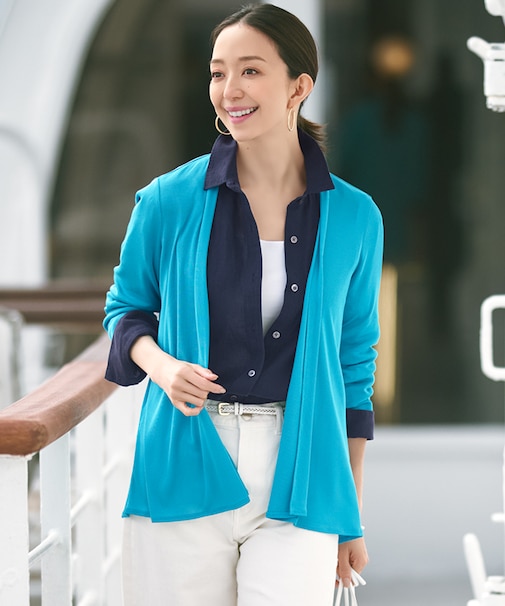 【新色追加/UVケア/接触冷感】マルチ機能 シアー ショート カーディガン