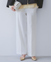 【CLASSY.2月号掲載/洗える】TRストレッチギャバ ワイドパンツ