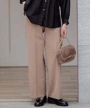【CLASSY.2月号掲載/洗える】TRストレッチギャバ ワイドパンツ