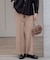 【CLASSY.2月号掲載/洗える】TRストレッチギャバ ワイドパンツ
