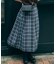 【洗える】ナイロンチェックタフタ タックスカート