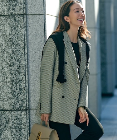 ガンクラブチェックストレッチ ジャケット