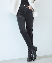 【洗える】23区DENIM ベルベットストレッチ スキニーパンツ
