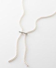 クリップ パール ラリエット ネックレス