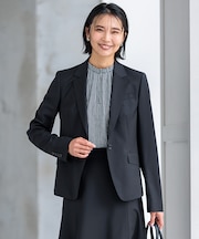 【新色追加/セットアップ対応】ラフィーネウール 一つ釦 ジャケット