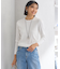 【Oggi4月号掲載/洗える】ラスターコットンポリエステル ニット