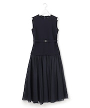 【APPLAUDIR】クリアジョーゼットコンビ ドレス