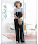 【CLASSY.6月号掲載/洗える】リネンレーヨンストレッチ サロペット