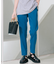 【洗える】リネンレーヨンストレッチ テーパードパンツ