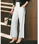 【CLASSY.6月号掲載/洗える】リネンレーヨンストレッチ ワイドパンツ