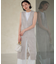 レーシーパターン ロングジレ ニット