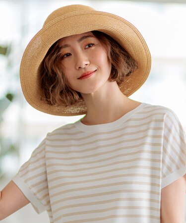 【UVカット/洗える】ペーパー ブレード ハット