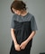 【WEB限定カラーあり/洗える】スムースデザイン コンビ カットソー