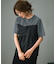 【WEB限定カラーあり/洗える】スムースデザイン コンビ カットソー