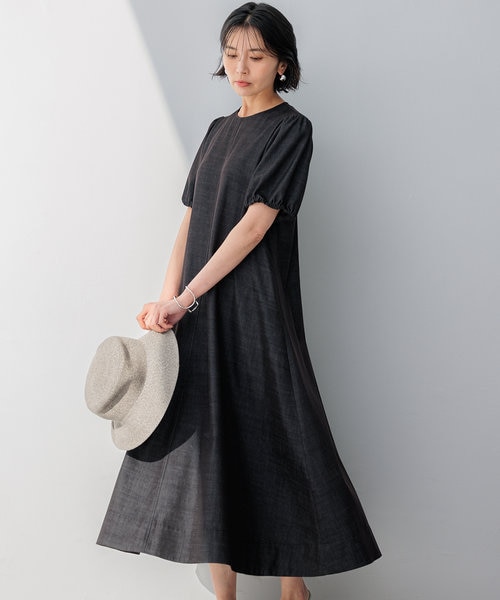 洗える】デニムライクシャンブレー ワンピース｜ニジュウサンクの通販