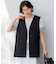 【撥水加工/UVカット】キューティクルストレッチツイル ジレ