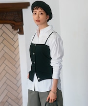 【CLASSY.2月号掲載/洗える】CANCLINI ベーシック シャツ