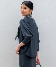 【洗える/ご好評につきカラー追加】ヴィスコースストレッチ ドルマン ニット