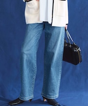 【見上愛さん着用/Oggi3月号掲載/洗える】23区DENIM ストレッチ ワイドパンツ