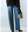 【見上愛さん着用/Oggi3月号掲載/洗える】23区DENIM ストレッチ ワイドパンツ