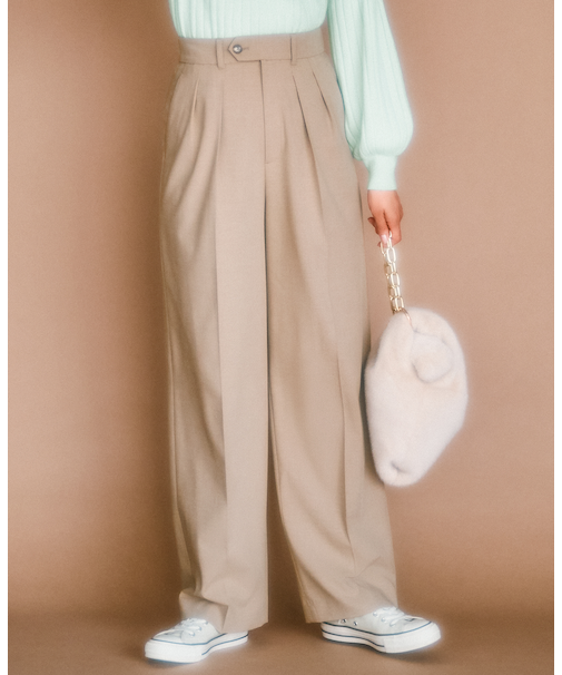 【CLASSY.11月号掲載/洗える】ドライ2WAYストレッチ ワイドパンツ