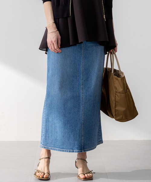 23区DENIM フレア デニム スカート｜ニジュウサンクの通販｜&mall