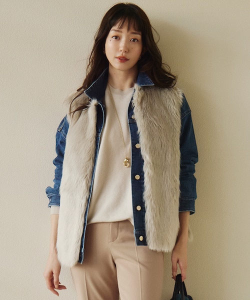 ECOPEL エコファー ジレ｜ニジュウサンクの通販｜&mall（アンド