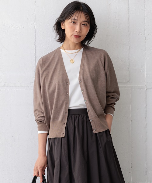 洗える/アンサンブル対応】サステナブルウール カーディガン 23