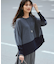 【WEB限定カラーあり/洗える】ウーステッドウール ワイドシルエット ニット