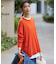 【WEB限定カラーあり/洗える】ウーステッドウール ワイドシルエット ニット