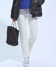 【洗える】23区DENIM ベルベットストレッチ ボーイズ テーパードパンツ