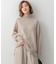 【洗える】カシミヤブレンド ハイネック ニット