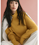 【洗える】カシミヤブレンド ハイネック ニット