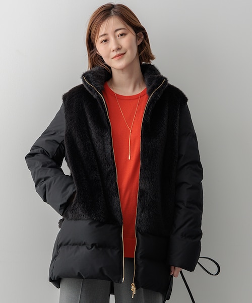 ECOPEL エコファーコンビ ダウンコート｜ニジュウサンクの通販｜&mall